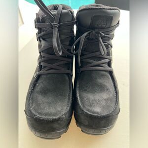 Timberland Men's Chillberg Waterproof Hiking Boot Black Leather Boots